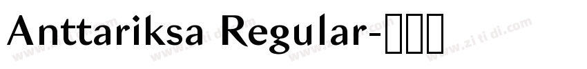 Anttariksa Regular字体转换
